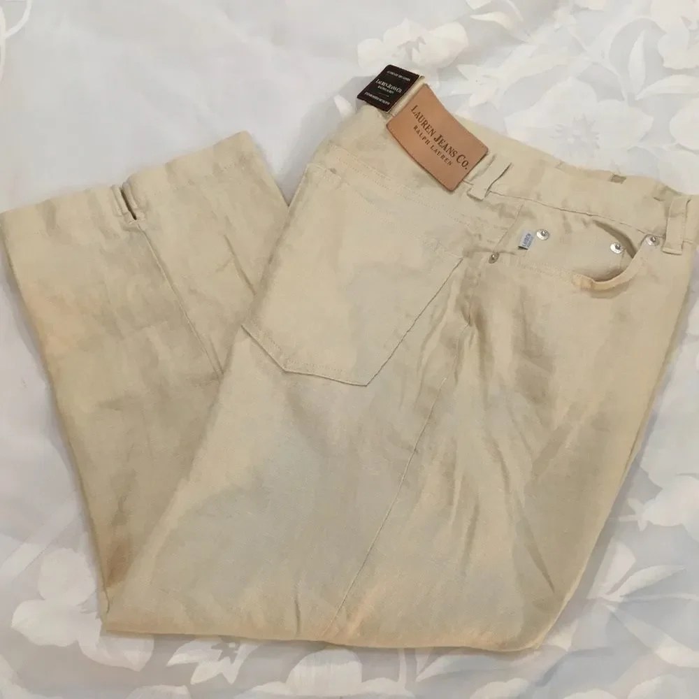 Lauren Jeans Co. By Ralph Lauren Linen Capris - Picture 5 of 5